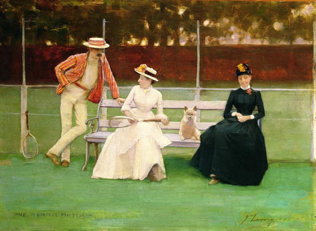 Detail of The Tennis Match by John Lavery