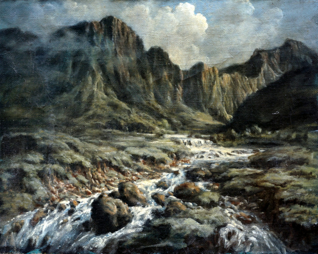 Detail of Mountain River by Richard Willis