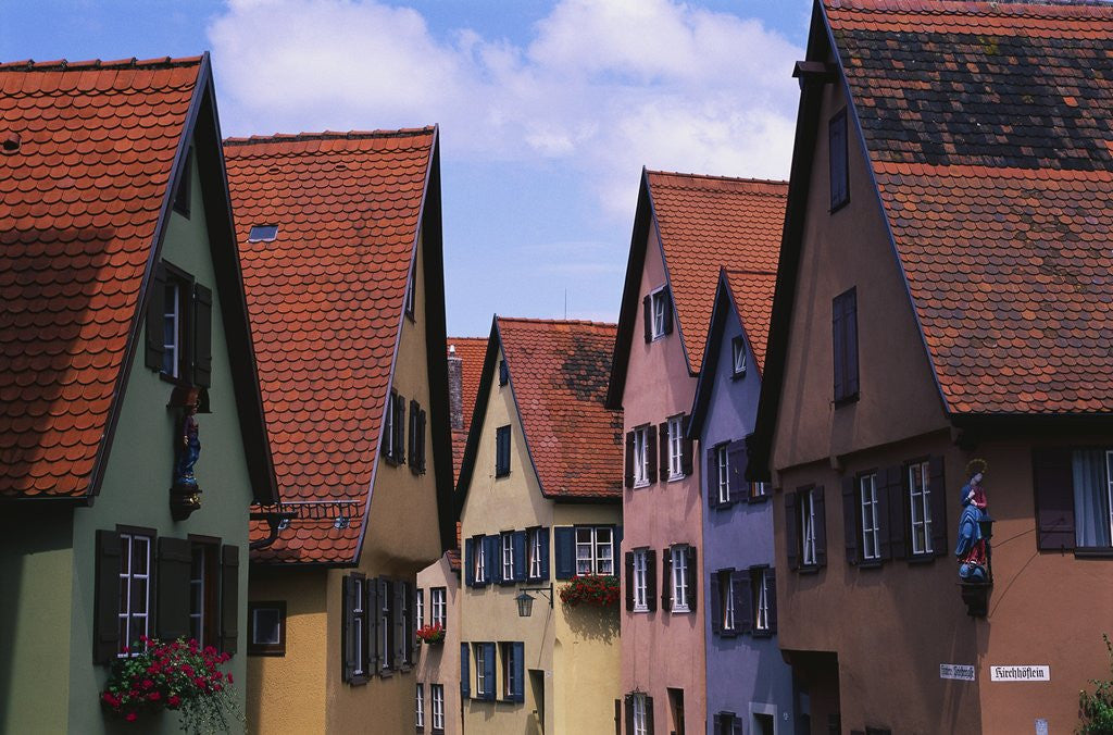Detail of Row Houses in Dinkelsbuhl by Anonymous