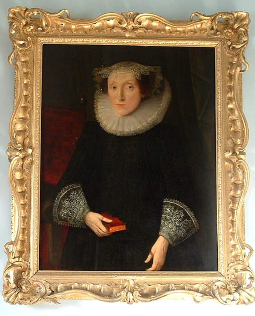 Detail of Portrait of a Lady by English School