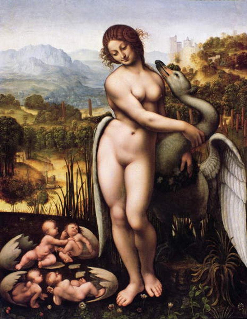 Detail of Leda and the Swan by Cesare da Sesto