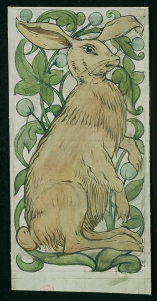 Detail of Hare by William De Morgan