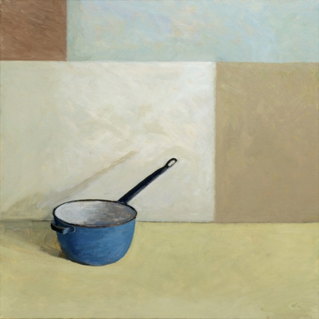 Detail of Blue Saucepan by William Packer