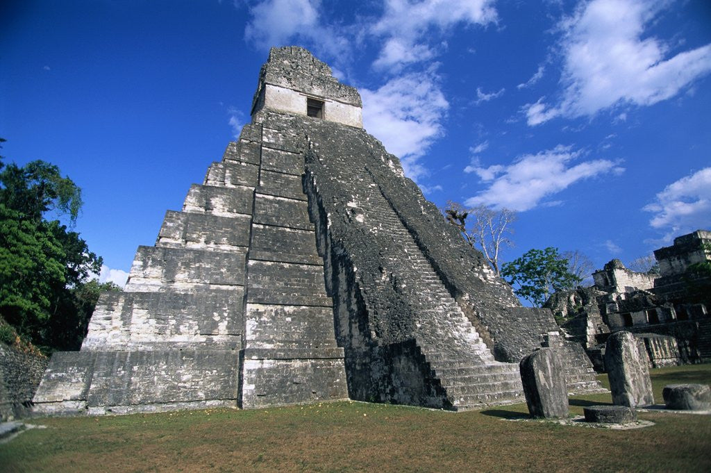 Detail of Pyramid at Tikal by Anonymous