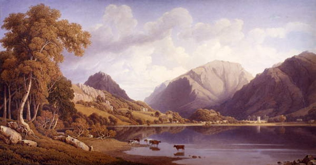 Detail of Grasmere, c.1830 by George Fennel Robson
