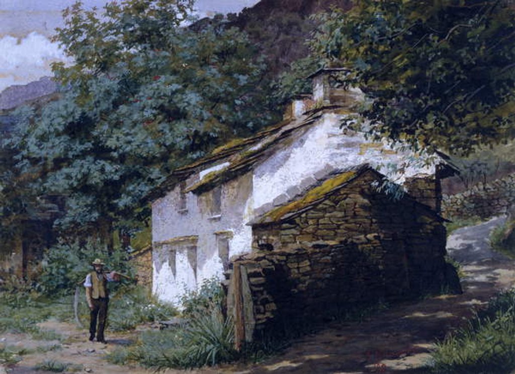 Detail of Easedale Cottage, 1882 by George Sheridan Knowles