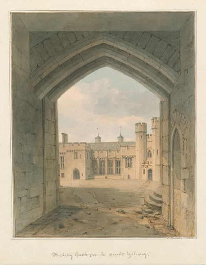 Detail of Gloucestershire - Berkeley Castle, 1823 by John Buckler