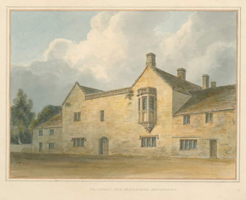 Detail of Dorset - Sherborne - The Abbot's See, 1802 by John Buckler