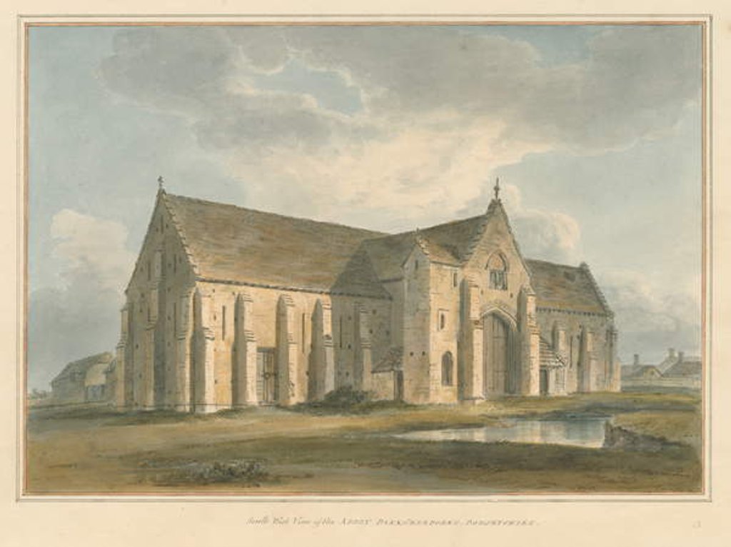 Detail of Dorset - Sherborne - The Abbey Barn, 1802 by John Buckler