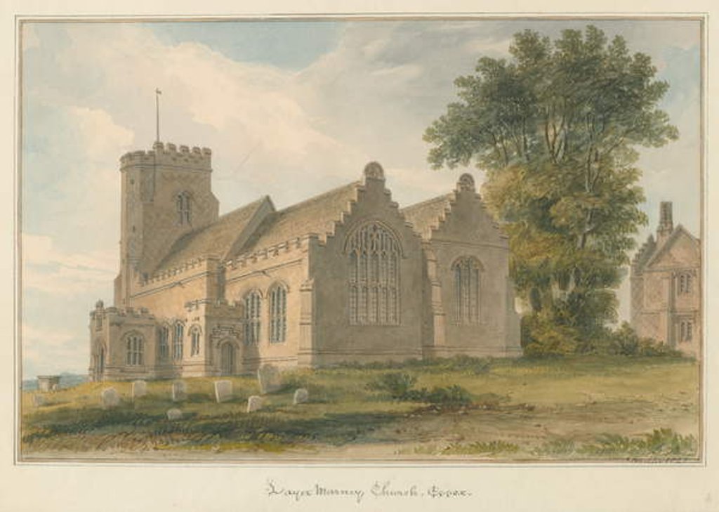 Detail of Essex - Layer Marney Church, 1825 by John Buckler