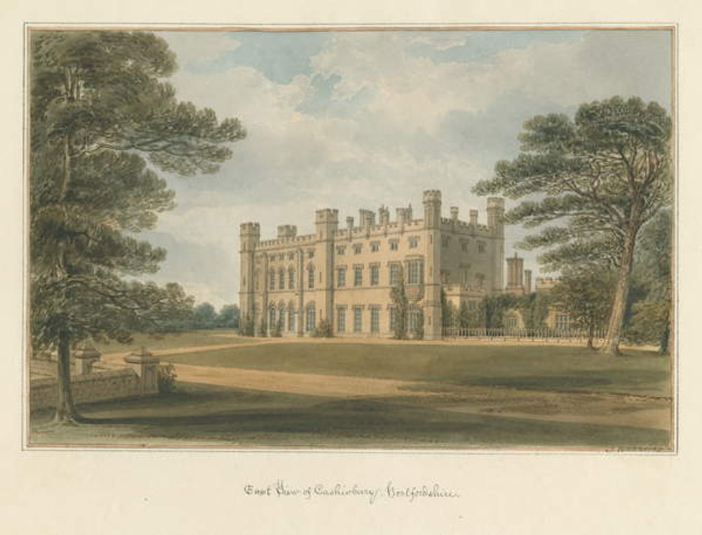 Detail of Hertfordshire - Cashiobury, 1815 by John Buckler