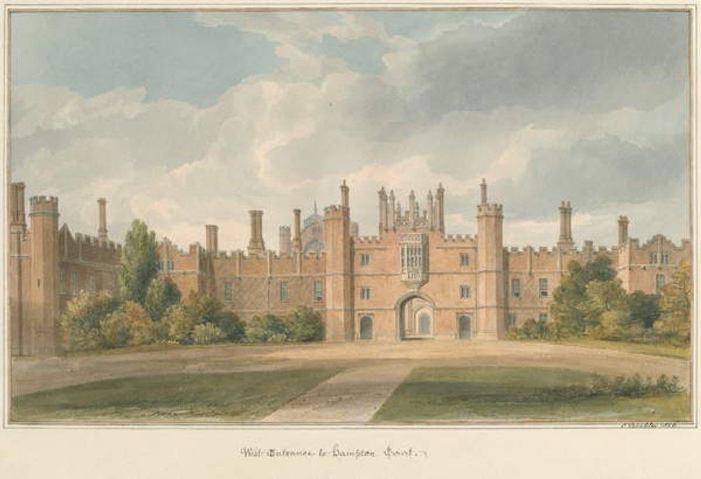 Detail of Middlesex - Hampton Court, 1826 by John Buckler