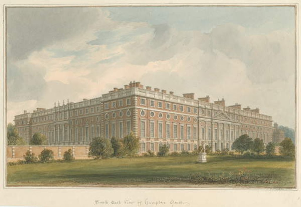 Detail of Middlesex - Hampton Court , 1826 by John Chessell Buckler