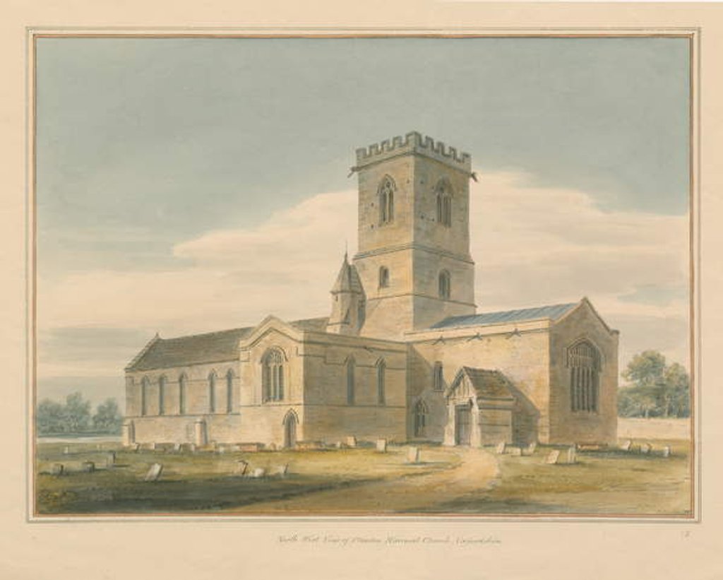 Detail of Oxfordshire - Stanton Harcourt Church, 1803 by John Buckler