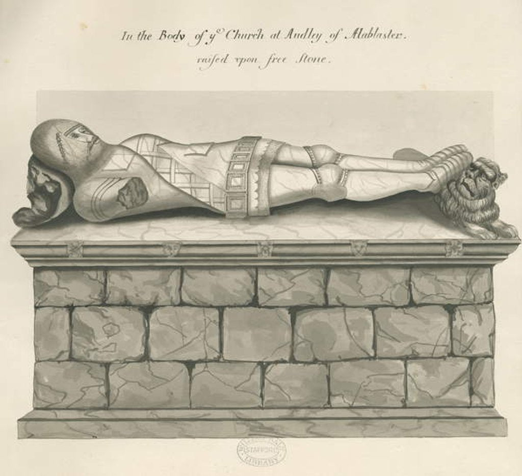 Detail of Audley Monuments - 'Audley Knight' by John Robert Fernyhough