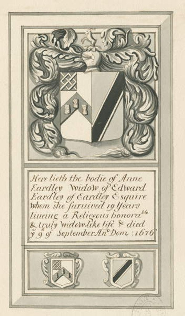 Detail of Audley Monuments - 'Anne Eardley' by John Robert Fernyhough