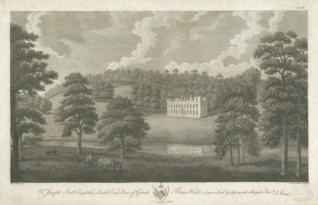 Detail of Great Barr Hall: engraving, nd [1762-1802] by Stebbing Shaw