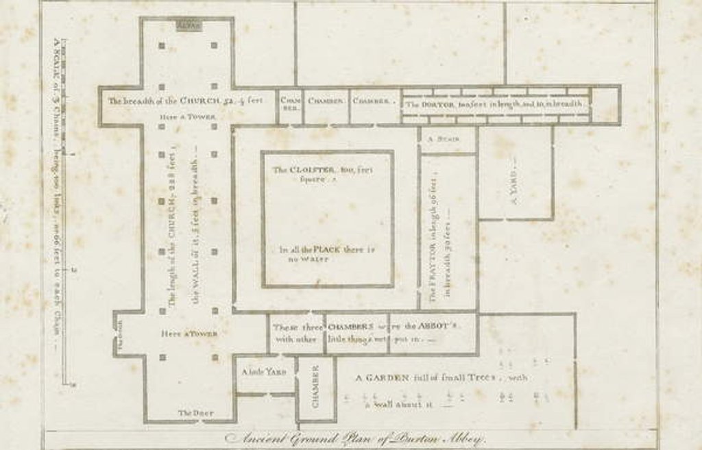 Detail of Burton-upon-Trent Abbey by Stebbing Shaw