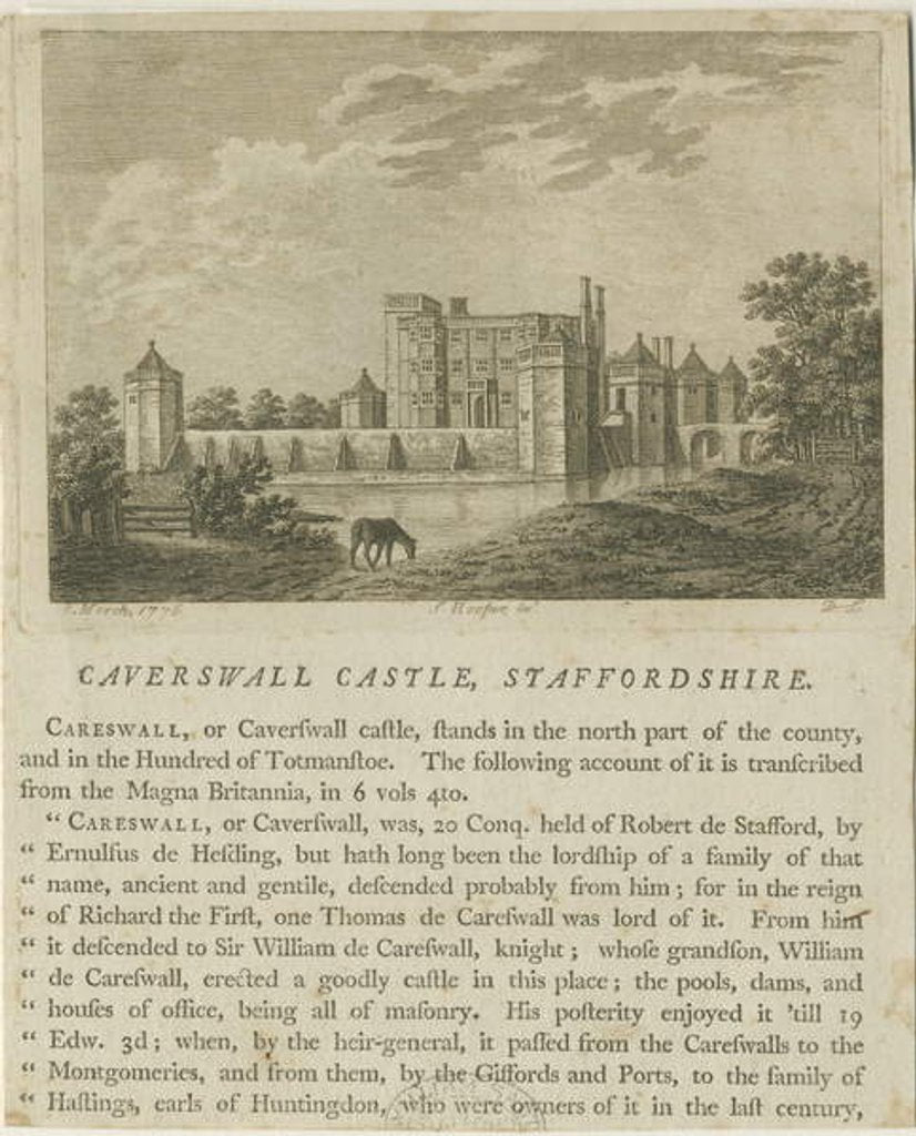Detail of Caverswall Castle by School English