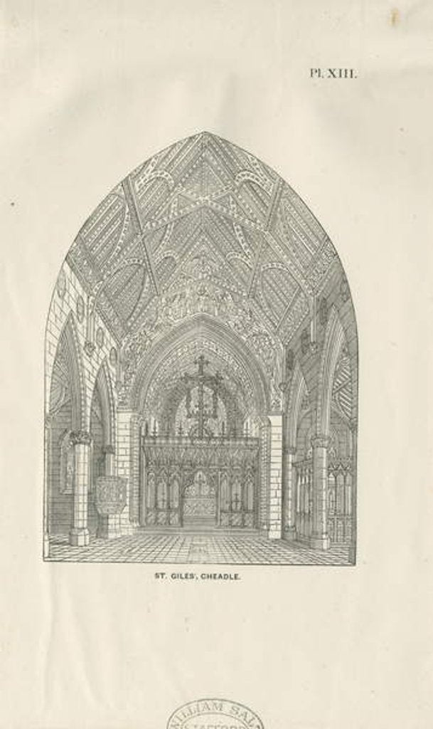 Detail of Cheadle - St. Giles' Church by School English