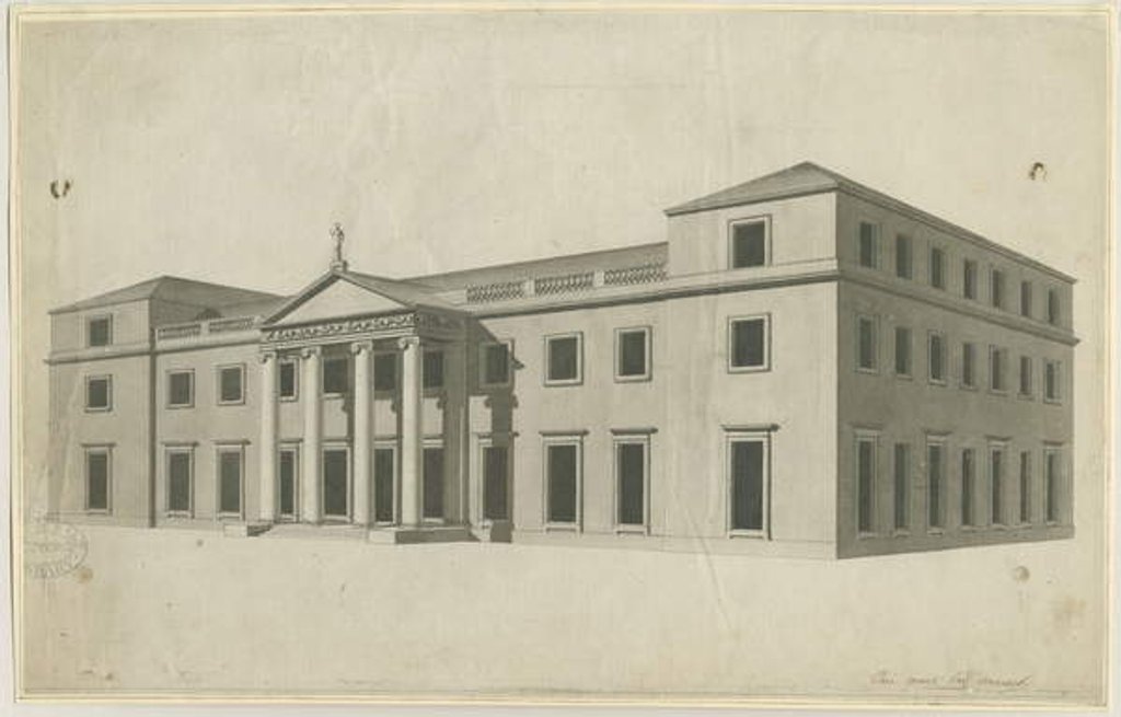 Detail of Chillington Hall: pen and wash drawing, nd [?1780s] by John Soane