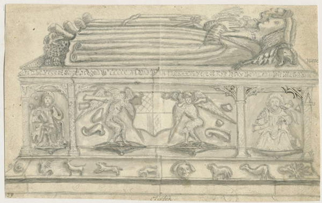 Detail of Clifton Campville Church - Vernon Monument by Stebbing Shaw