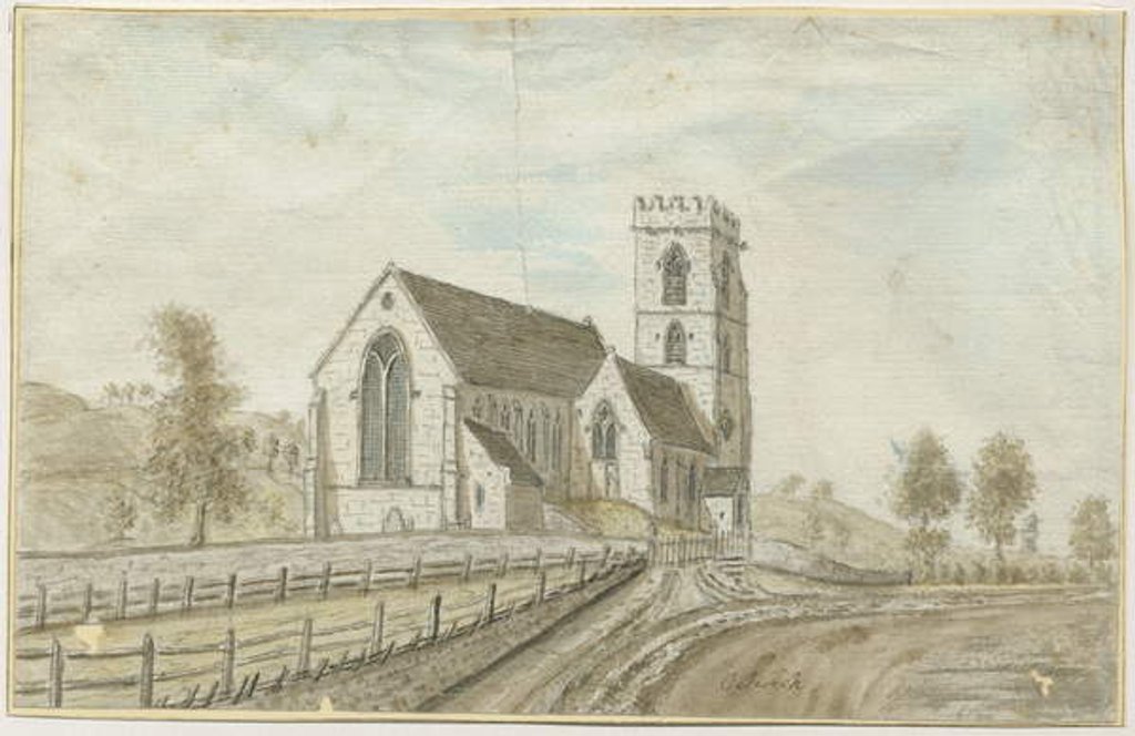 Detail of Colwich Church by Stebbing Shaw