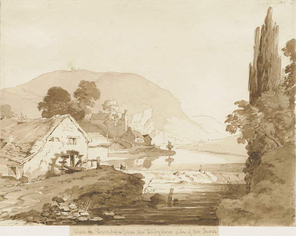 Detail of Dovedale - landscape by Thomas Peploe Wood