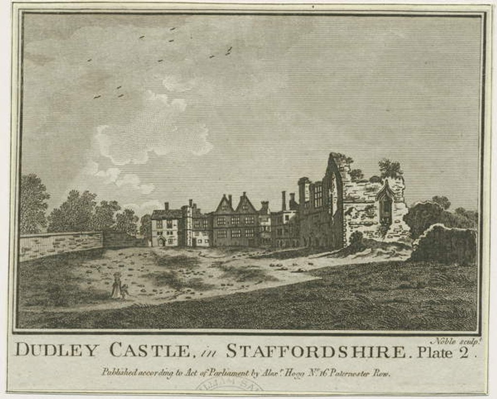 Detail of Dudley Castle - The Keep: copper-plate engraving, [14 Apr 1775] by School English