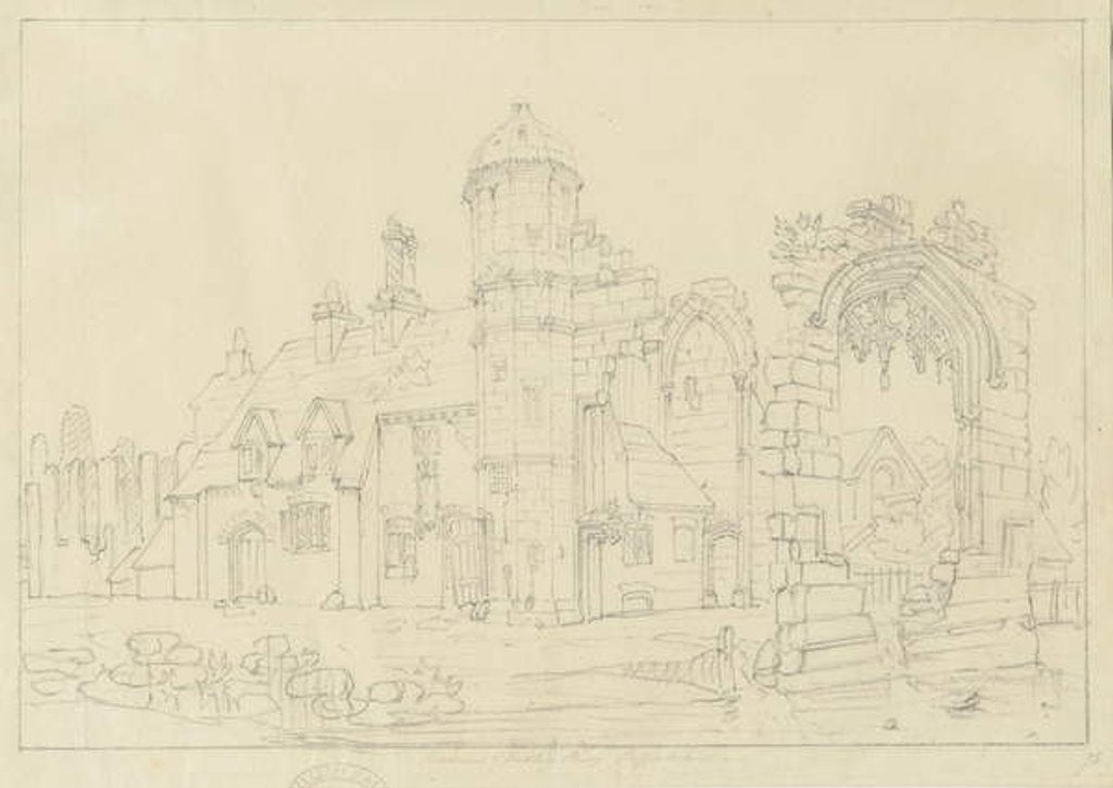 Detail of Dudley Priory by John Coney