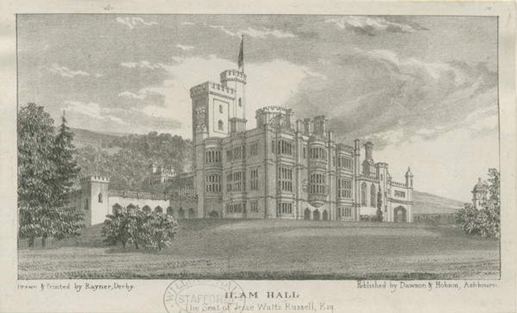 Detail of Ilam Hall by School English