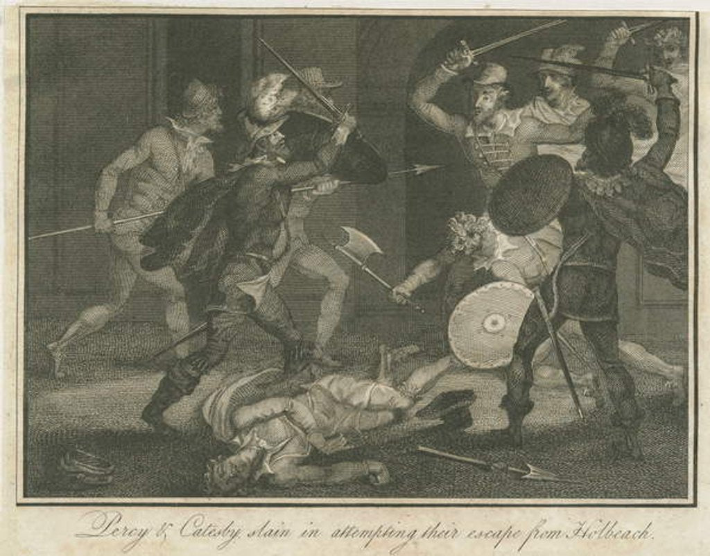 Detail of Himley - 'Percy and Catesby slain' by School English