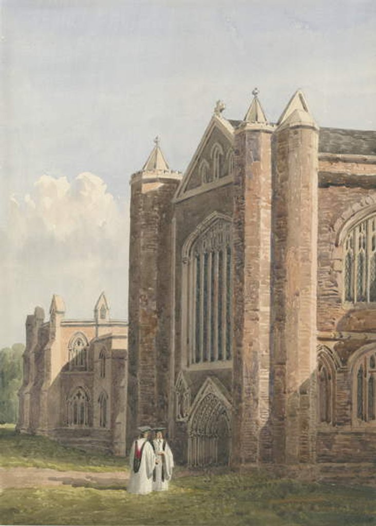 Detail of Lichfield Cathedral - North West View by Allen Edward Everitt