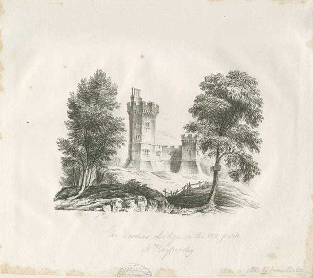 Detail of Biddulph - Warders' Lodge at Knypersley Park by School English