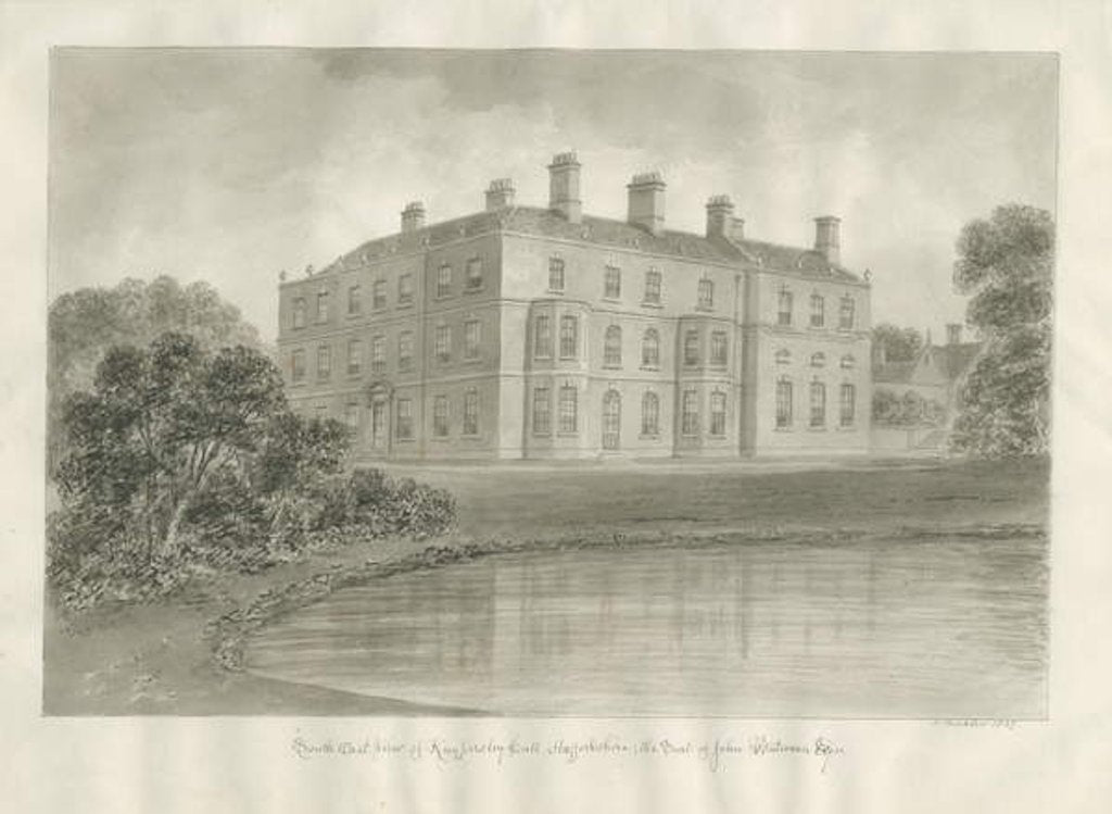 Detail of Biddulph - Knypersley Hall by John Buckler