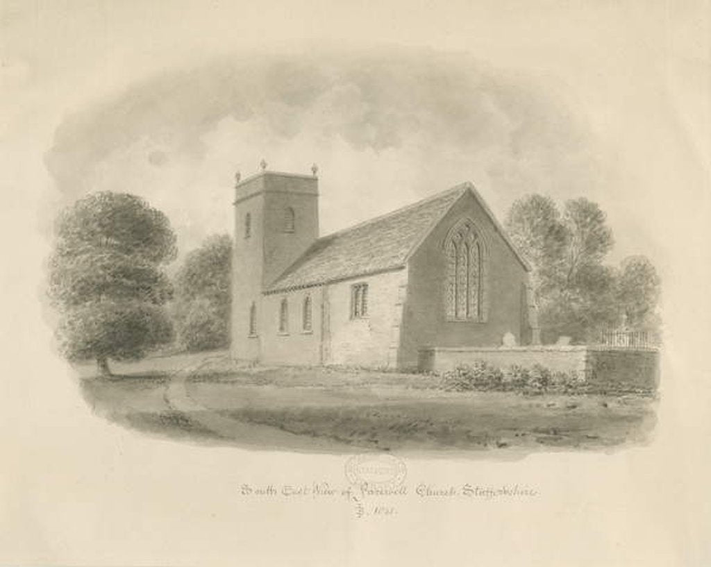 Detail of Farewell Church by John Buckler