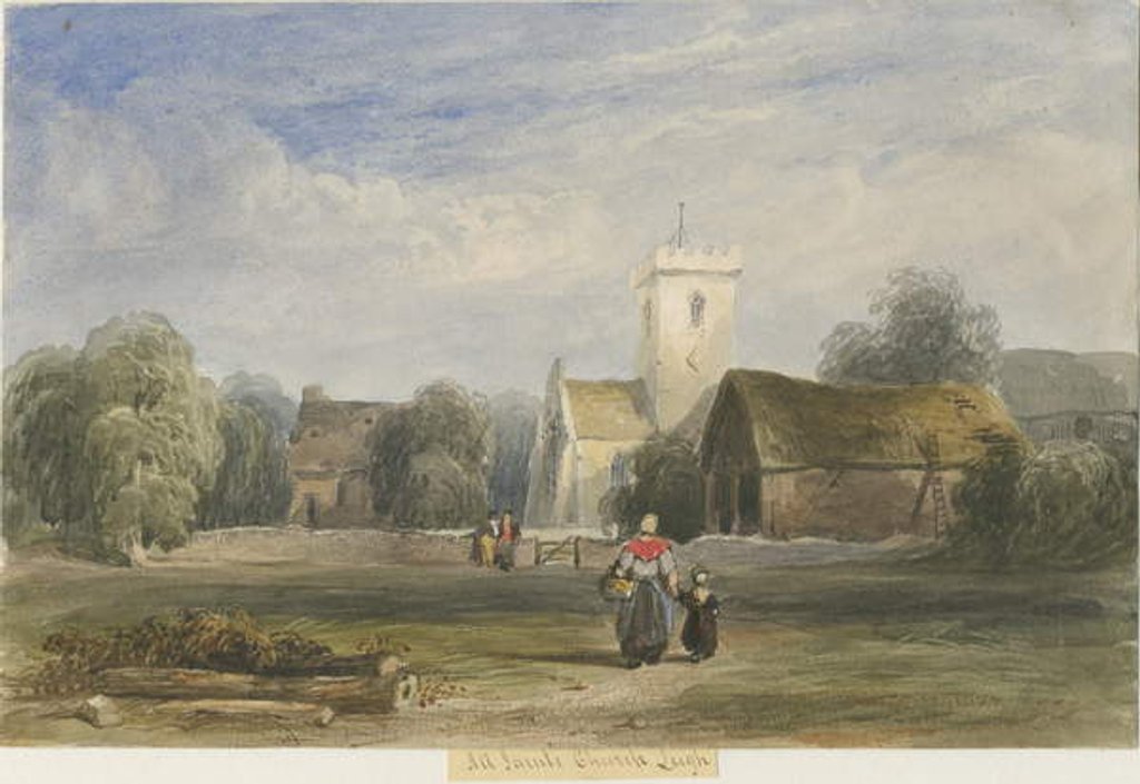 Detail of Leigh Church by Lewis John Wood