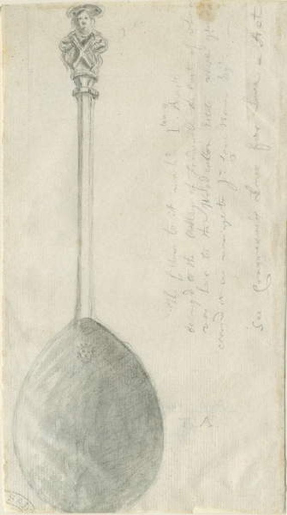 Detail of Fradswell - Apostle Spoon by Stebbing Shaw