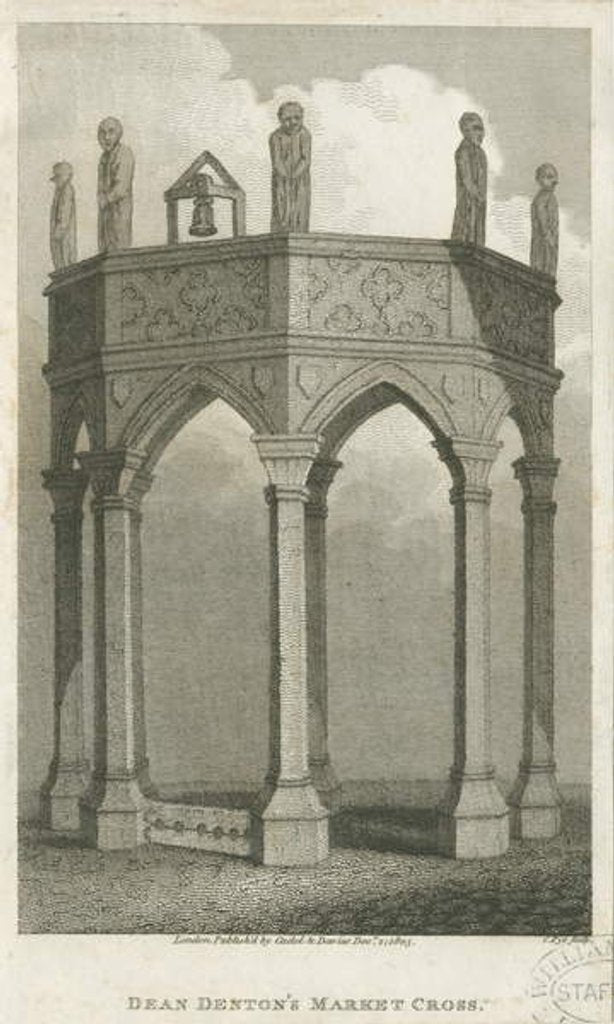 Detail of Lichfield - Market Place: engraving, nd [c 1805] by School English