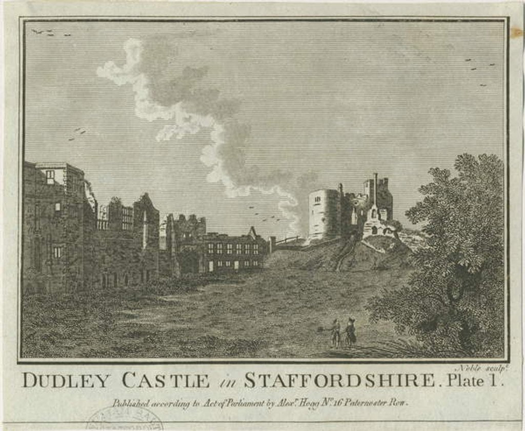 Detail of Dudley Castle by Michael Burghers