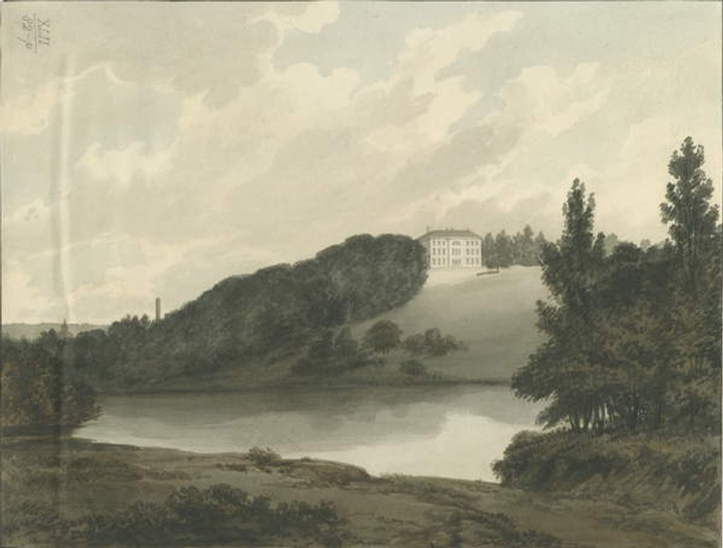 Detail of Soho - [Matthew Boulton's] House: water colour painting by Francis Eginton