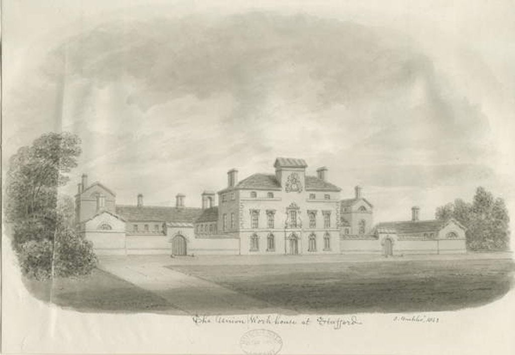 Detail of Stafford - Union Workhouse by John Buckler