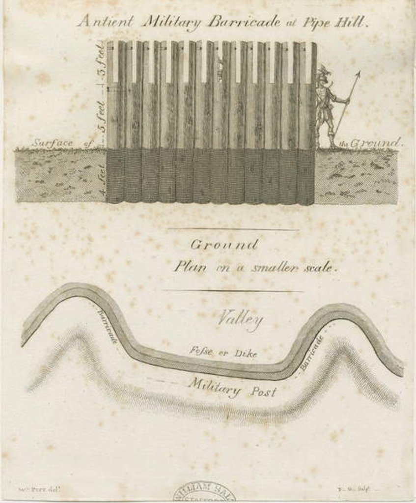 Detail of Pipehill - Military barricade by William Pitt