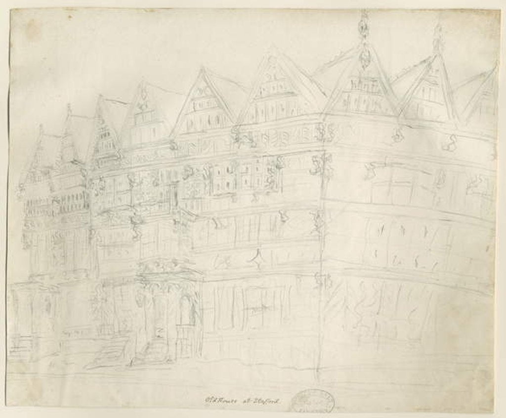 Detail of Stafford - Ancient 'High House' by Stebbing Shaw