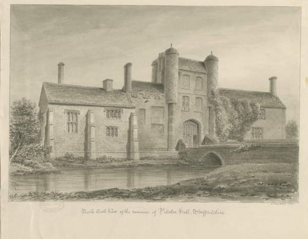 Detail of Pillaton Hall by John Buckler