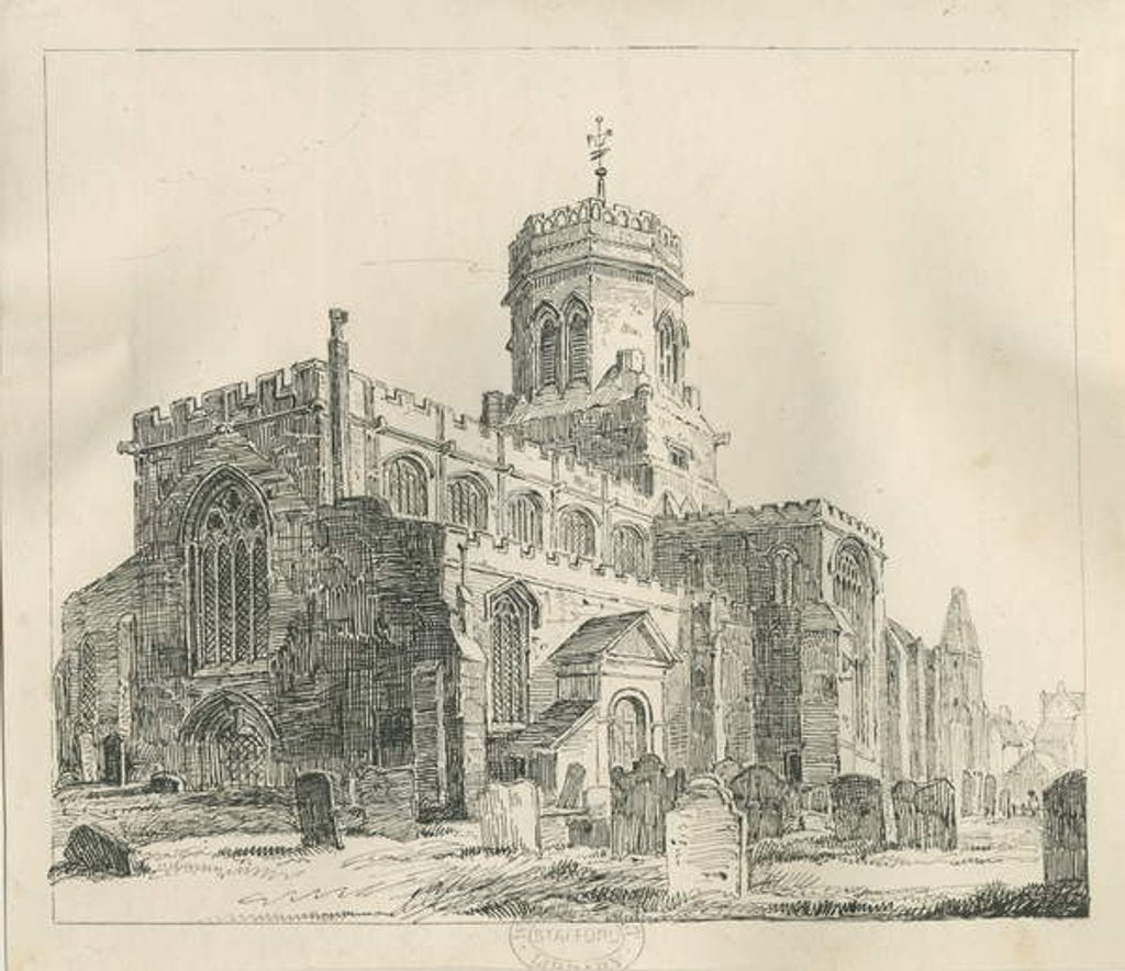 Detail of Stafford - St. Mary's Church by Thomas Peploe Wood