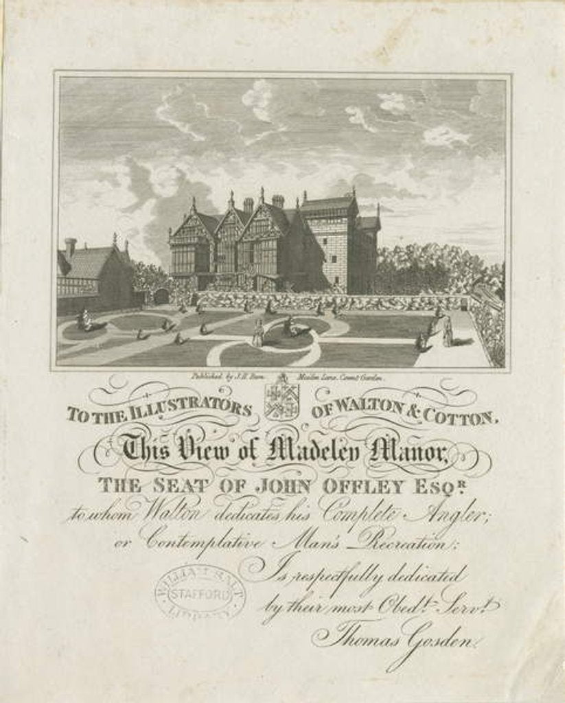 Detail of Madeley Manor House by Charles Cotton