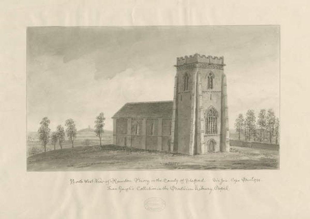 Detail of Ranton Abbey [Priory] by John Buckler