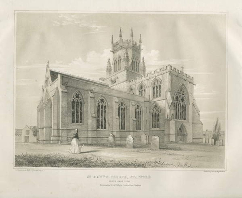 Detail of Stafford - St. Mary's Church by School English