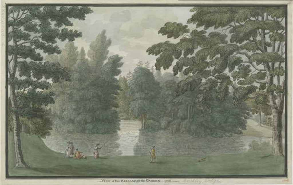 Detail of Needwood - Brickley Lodge: water colour painting, 1786 by School English